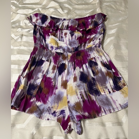 FOREVER 21 Sleeveless Colorful Romper - Large - Picture 2 of 4